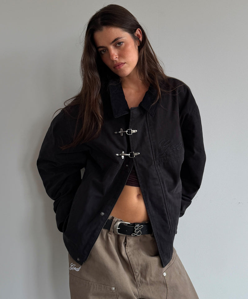 Fireman Clasp Jacket Black