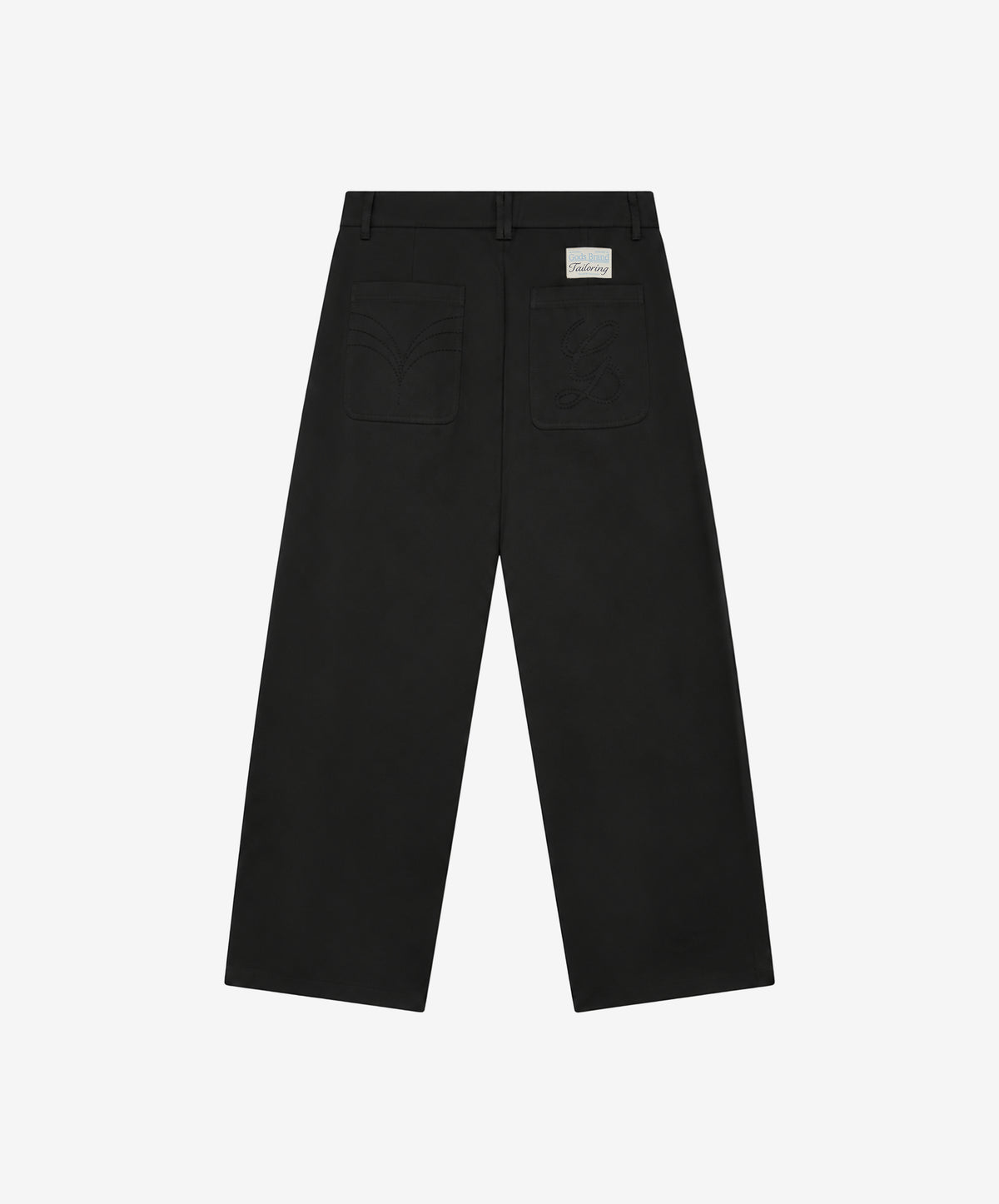 Pleat Plant Pants Black