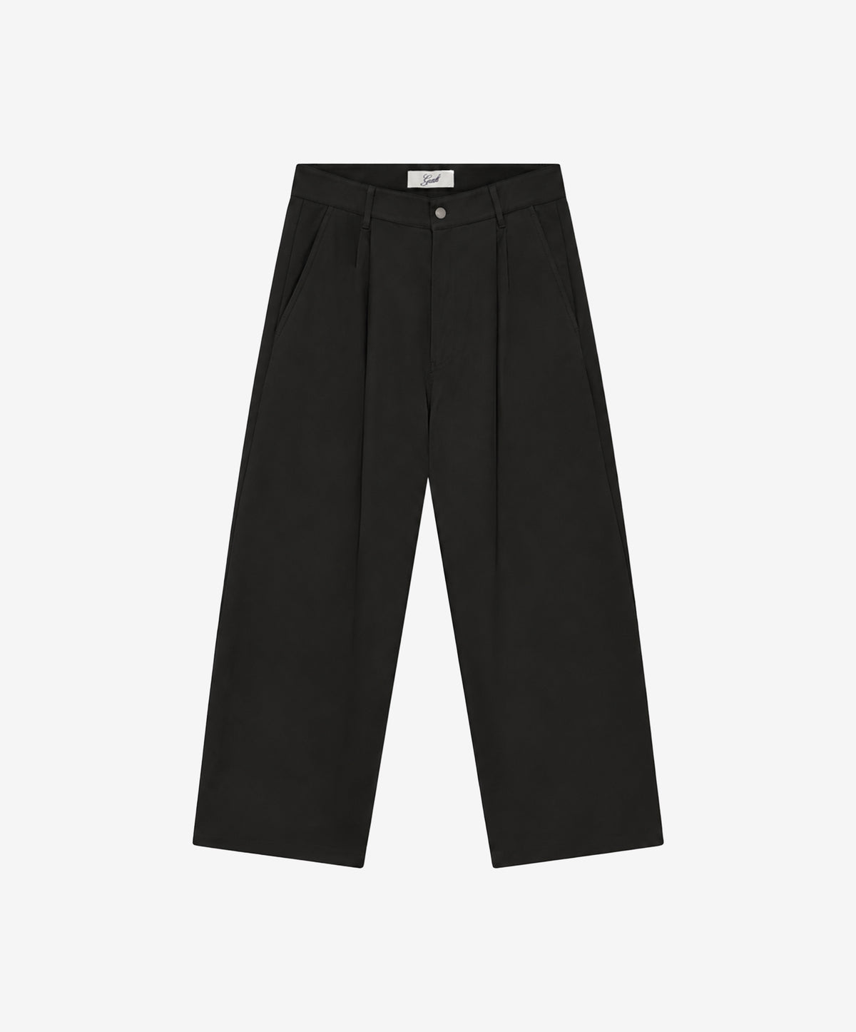 Pleat Plant Pants Black