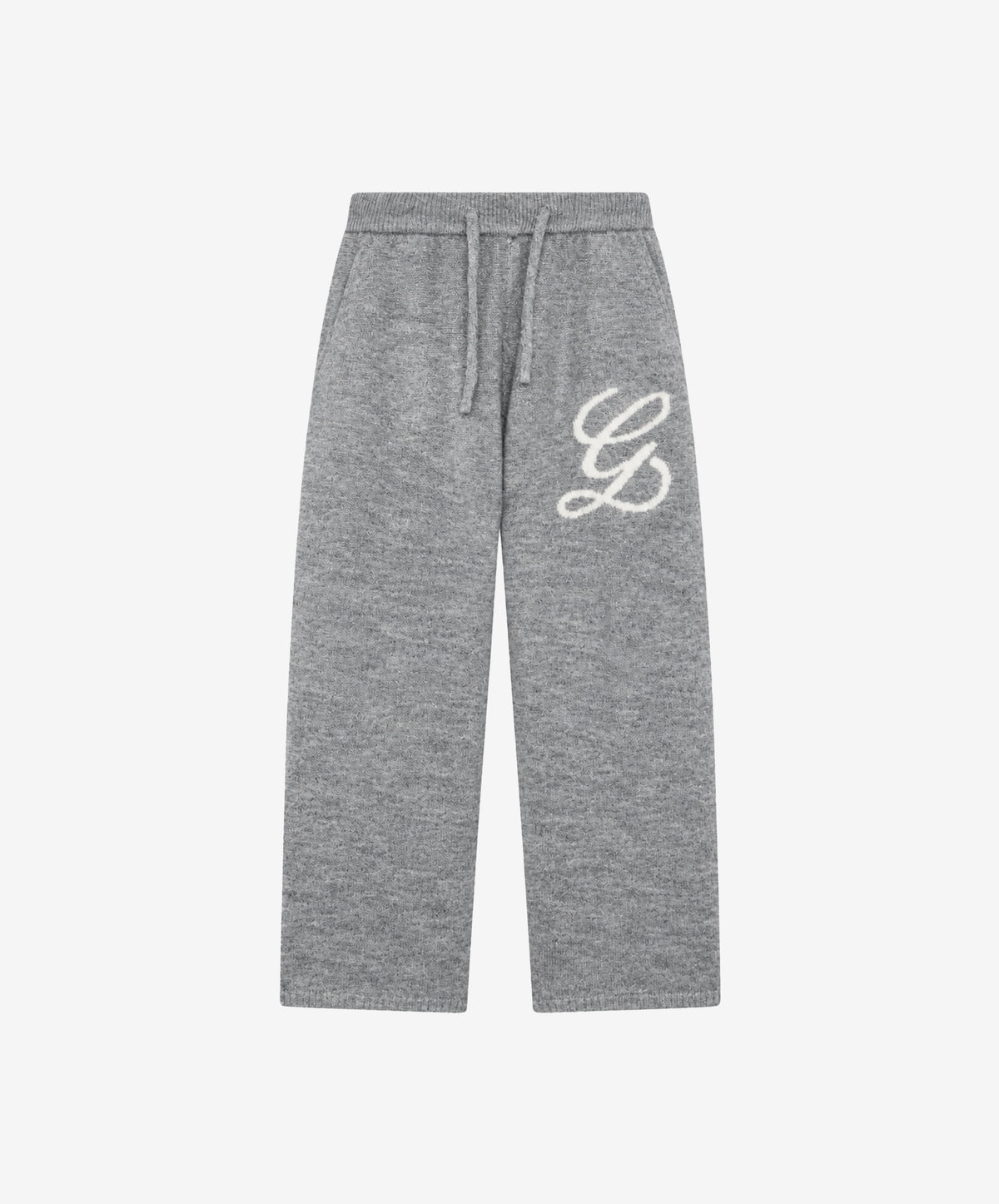 Jacquard Knit Pants Grey