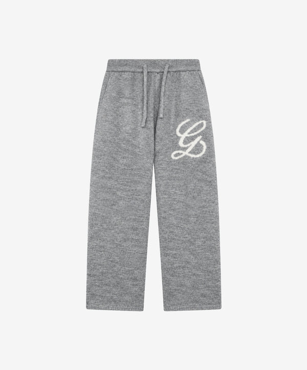Jacquard Knit Pants Grey