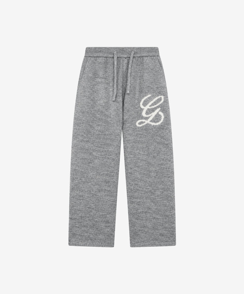 Jacquard Knit Pants Grey