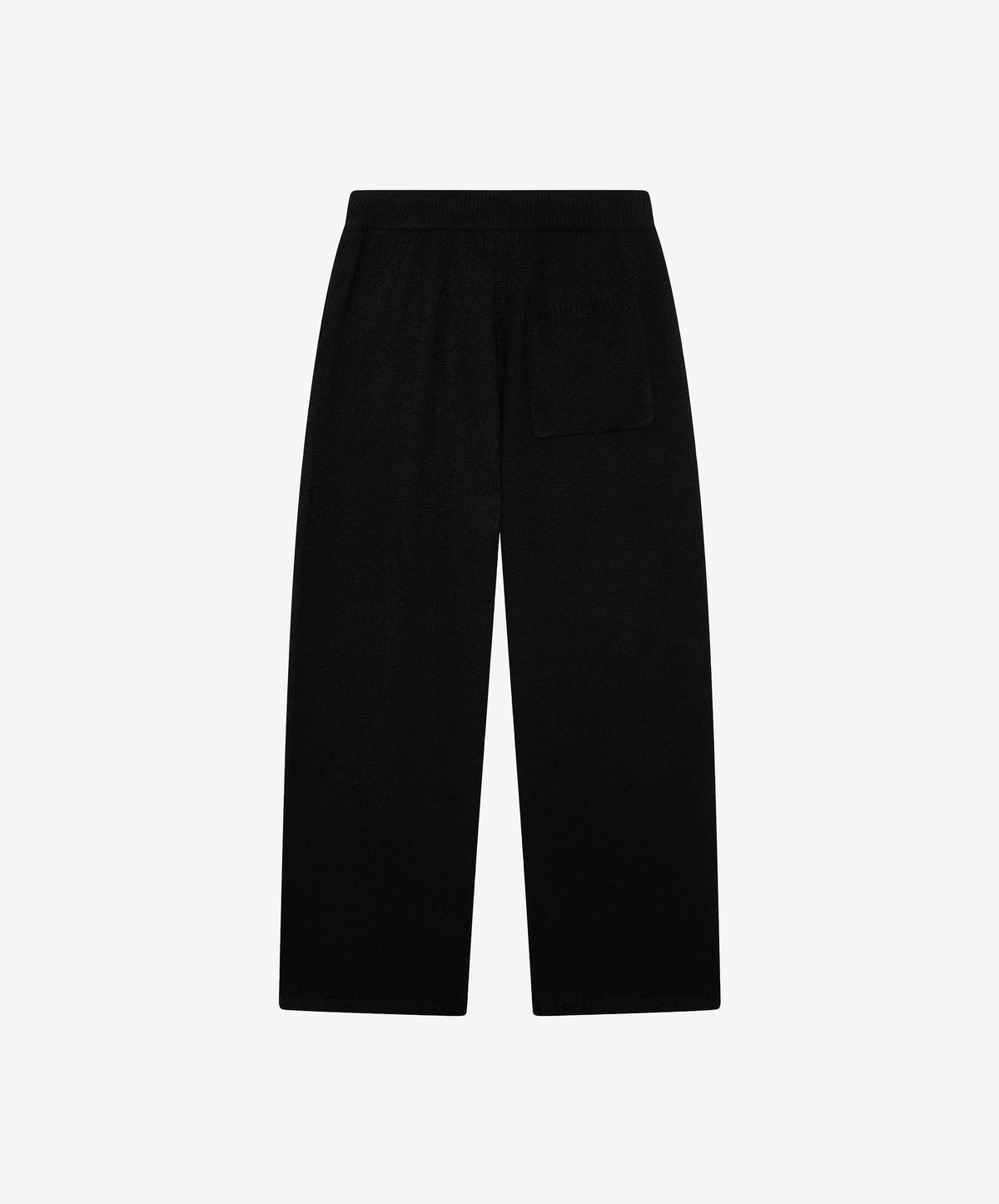 Jacquard Knit Pants Black