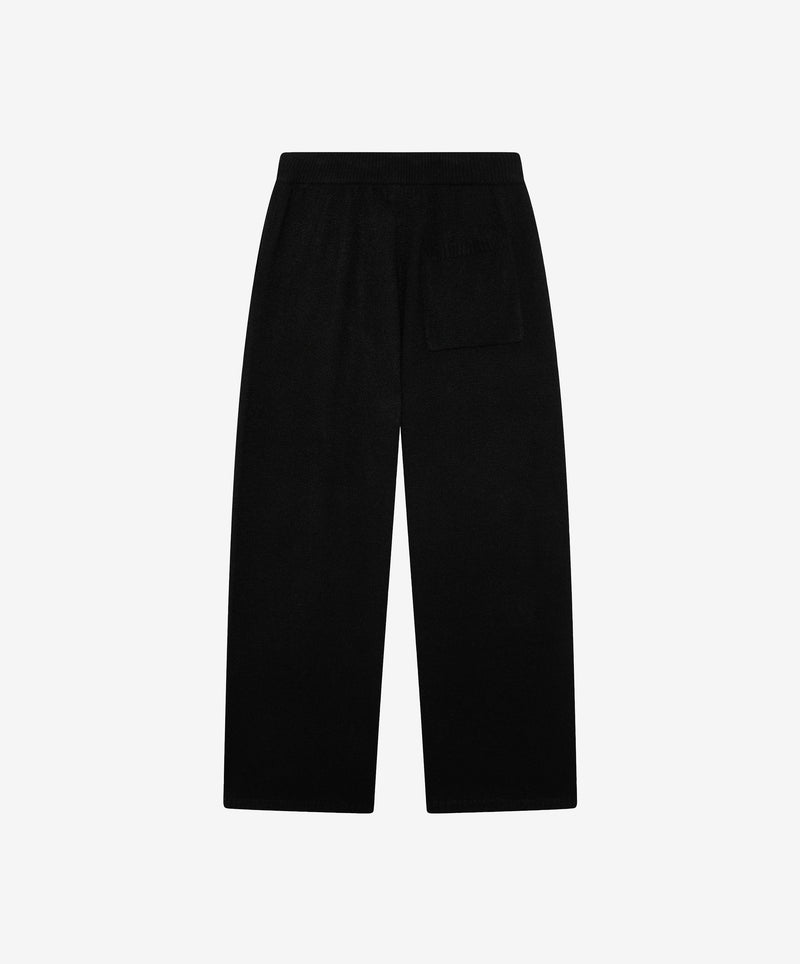 Jacquard Knit Pants Black