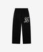 Jacquard Knit Pants Black