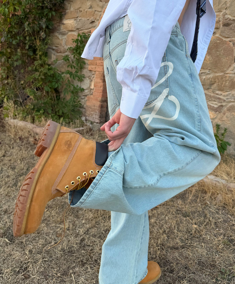 Regular Baggy Jeans Light Blue