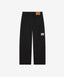 Double Knee Washed Pants Black