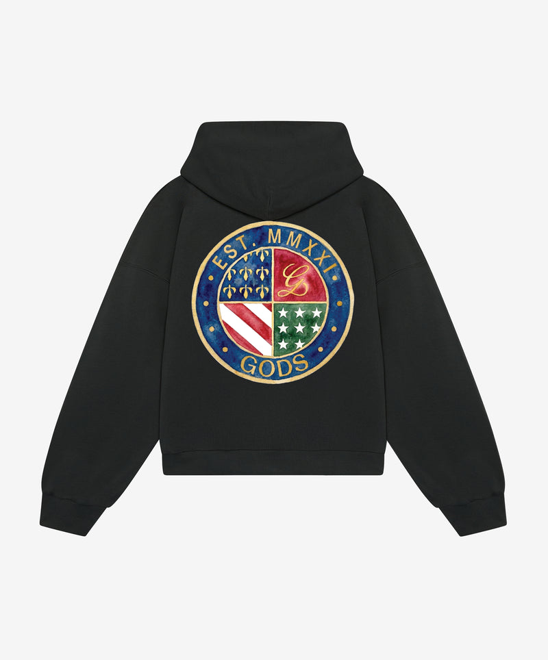 Heraldic Hoodie Black