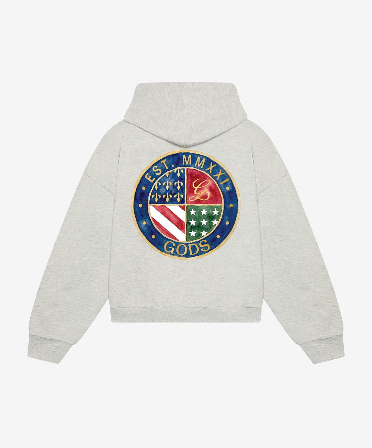 Heraldic Hoodie Grey
