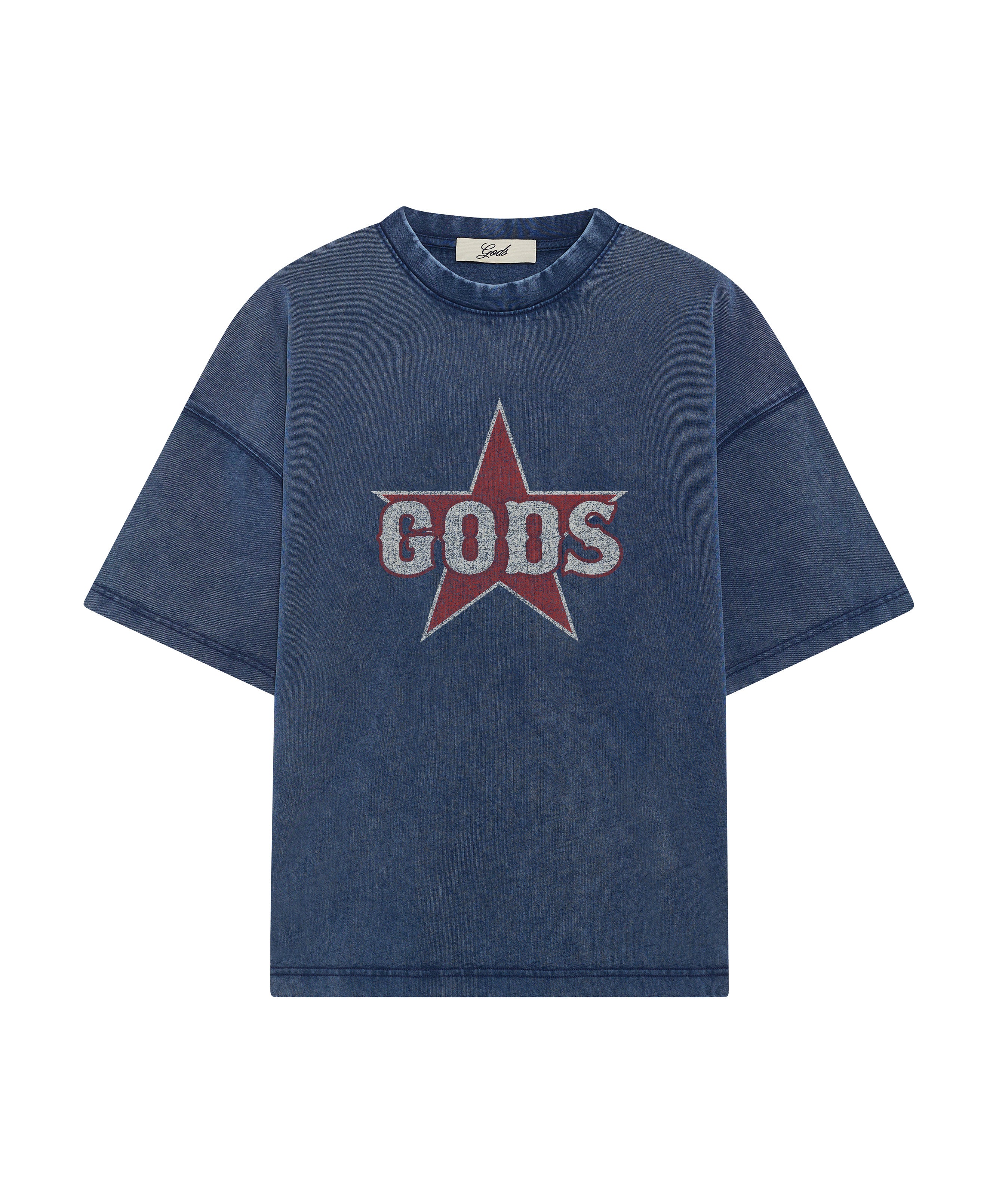 Gods Star Tee Navy