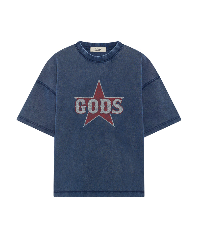Gods Star Tee Navy