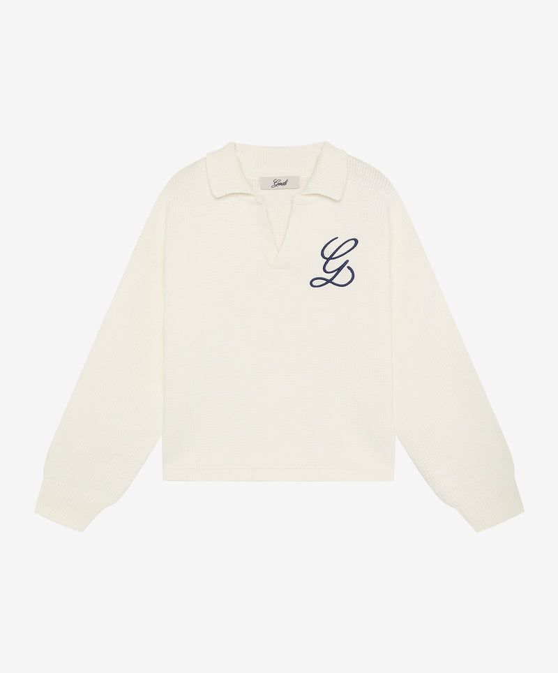 Gods.Co Knitted Polo White