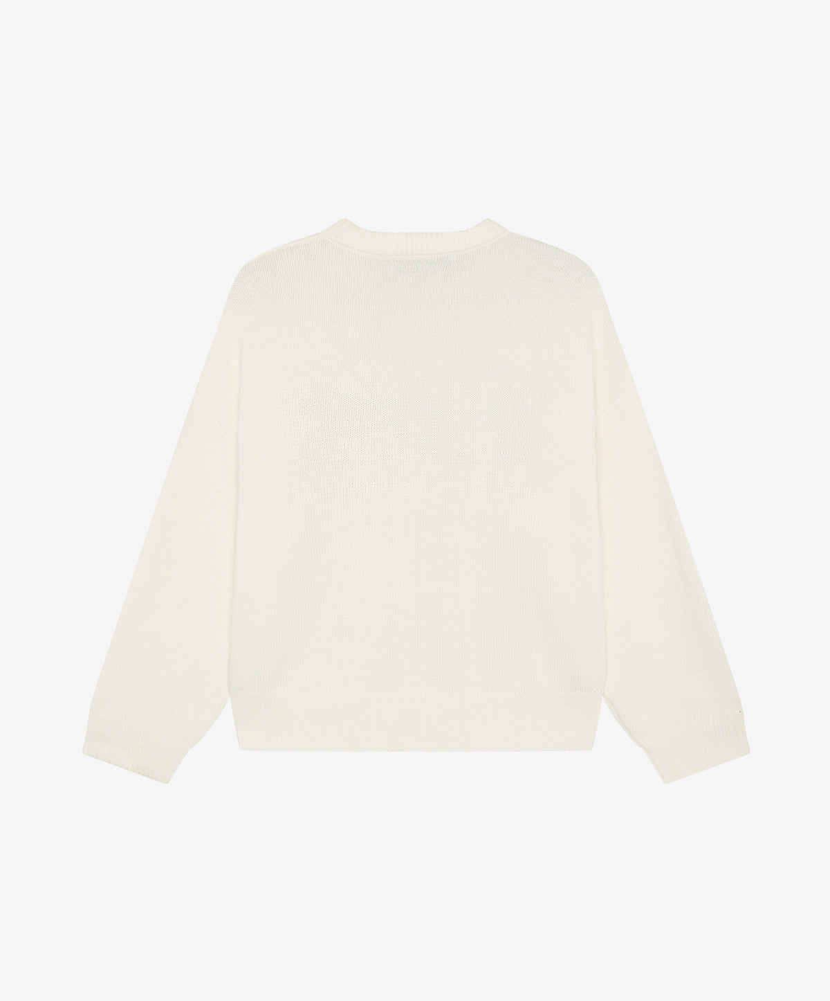 Flag Knitted Sweater Cream