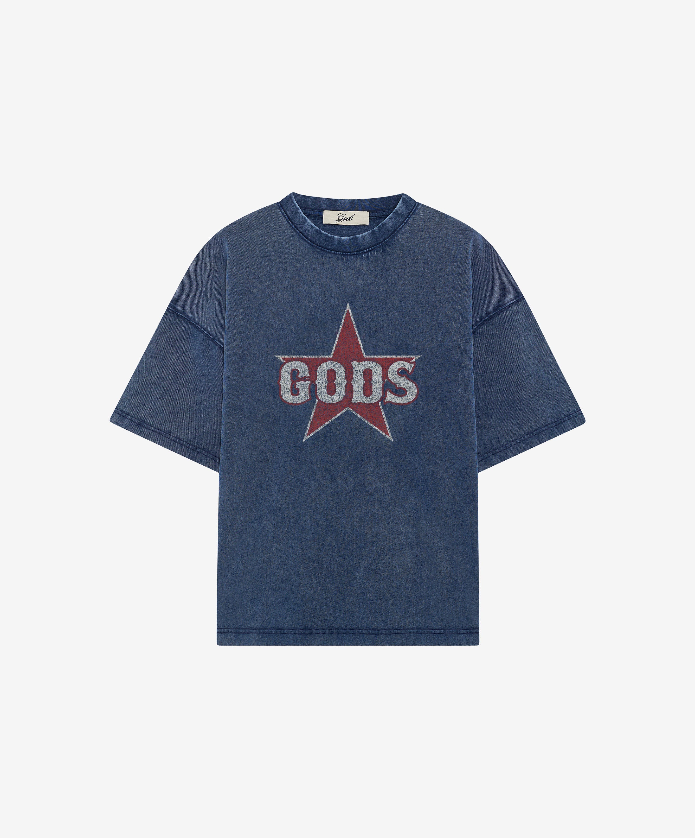 Gods Star Tee Navy