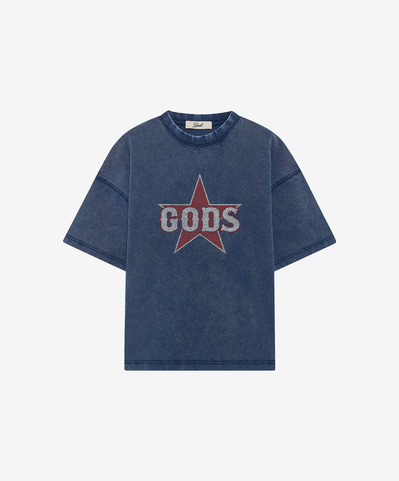 Gods Star Tee Navy
