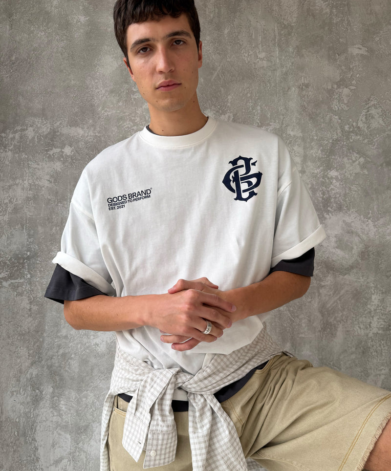 Gods Brand Boxy Tee White