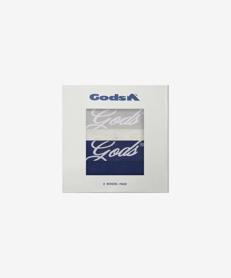 Gods Boxers Grey and Navy Pack