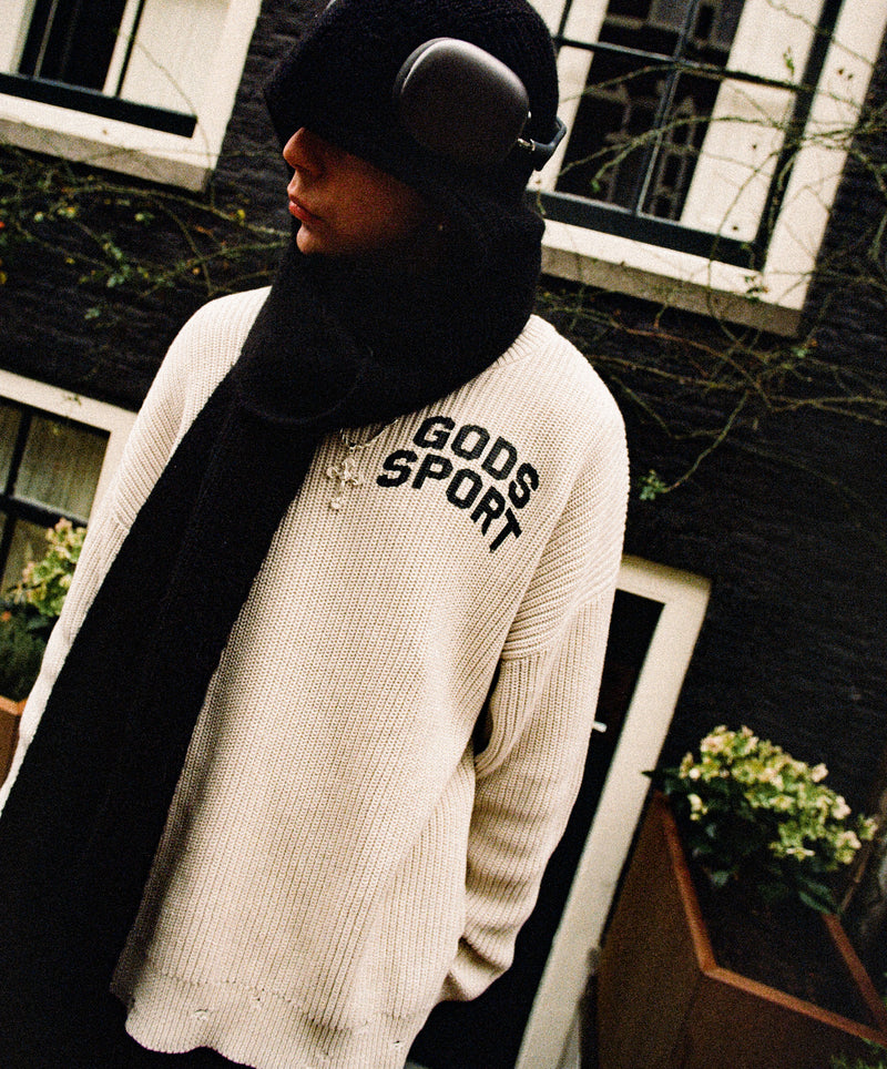 Gods Sport Knitted Sweater Gray