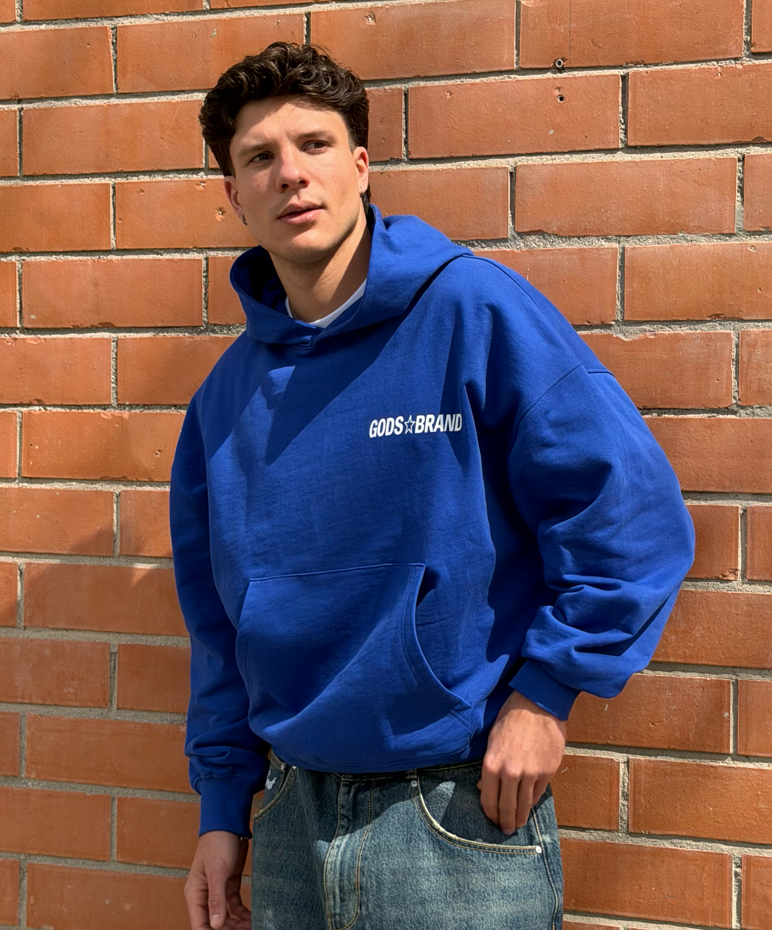 Sportscar Hoodie Blue