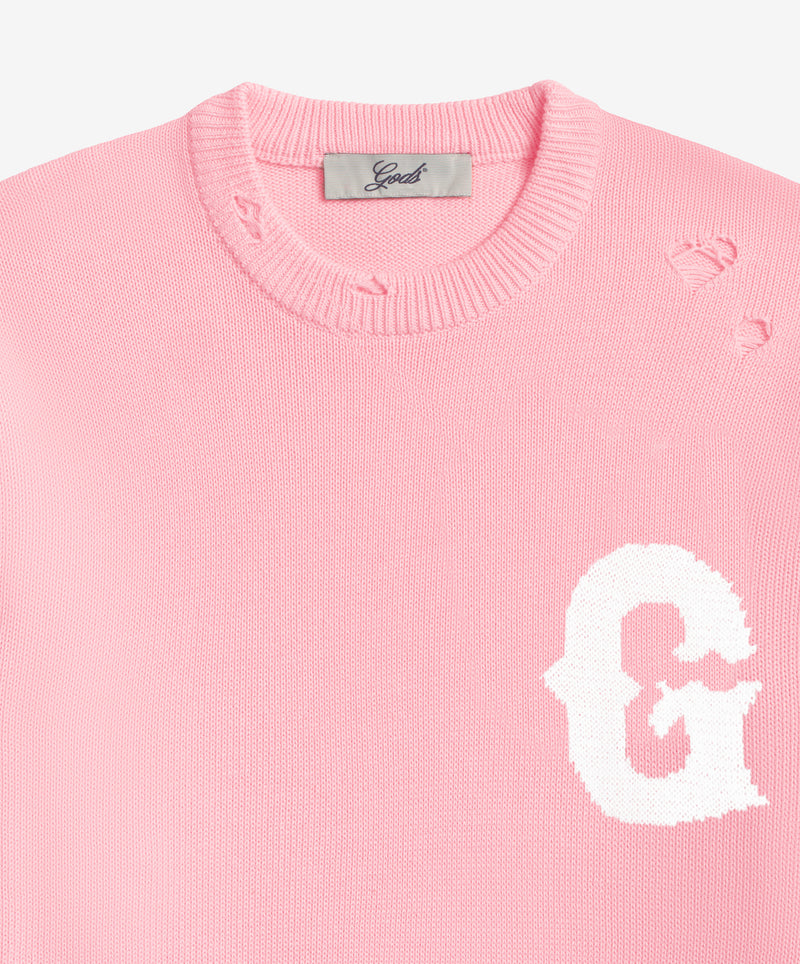 G Side Knitted Sweater Rose