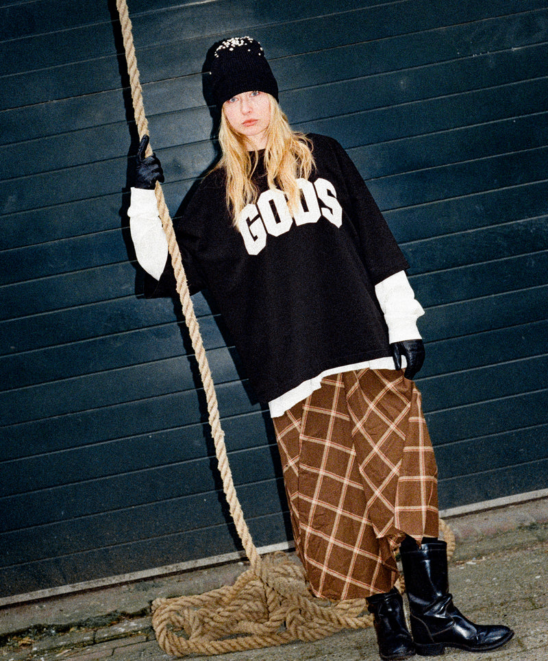 Gods Boxy Tee Black