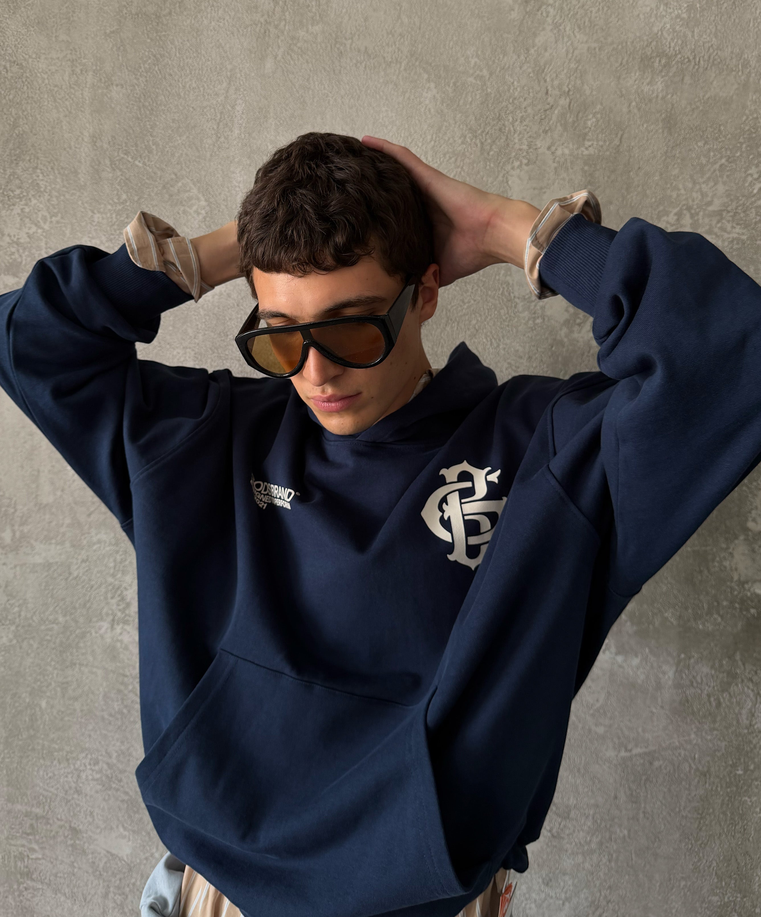 Gods Brand Hoodie Navy