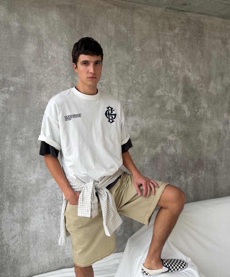Gods Brand Boxy Tee White