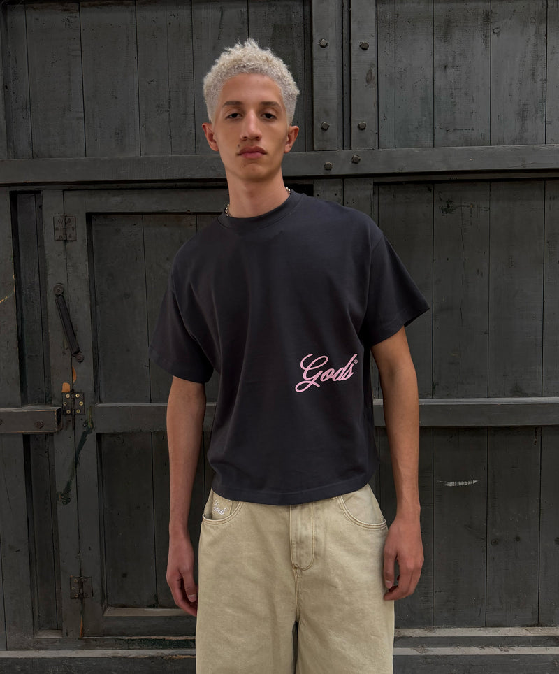 Script Boxy Tee Antracite