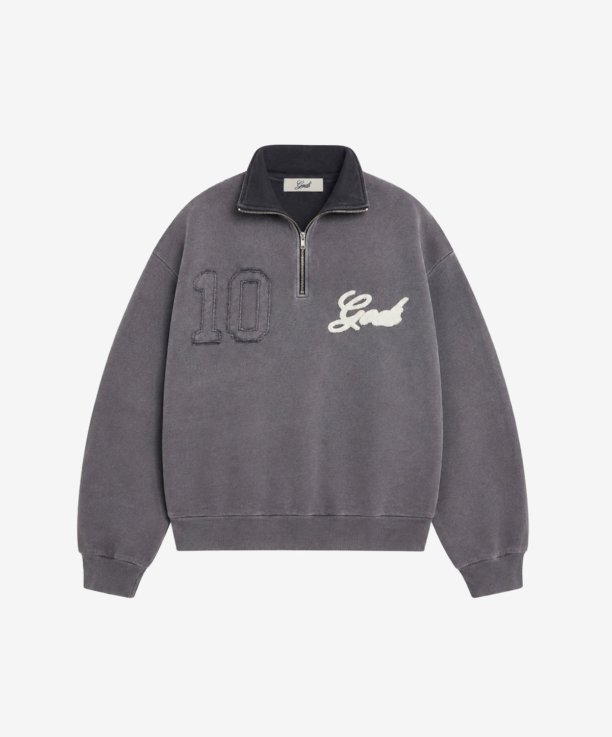 10 Half Zip Dark Grey