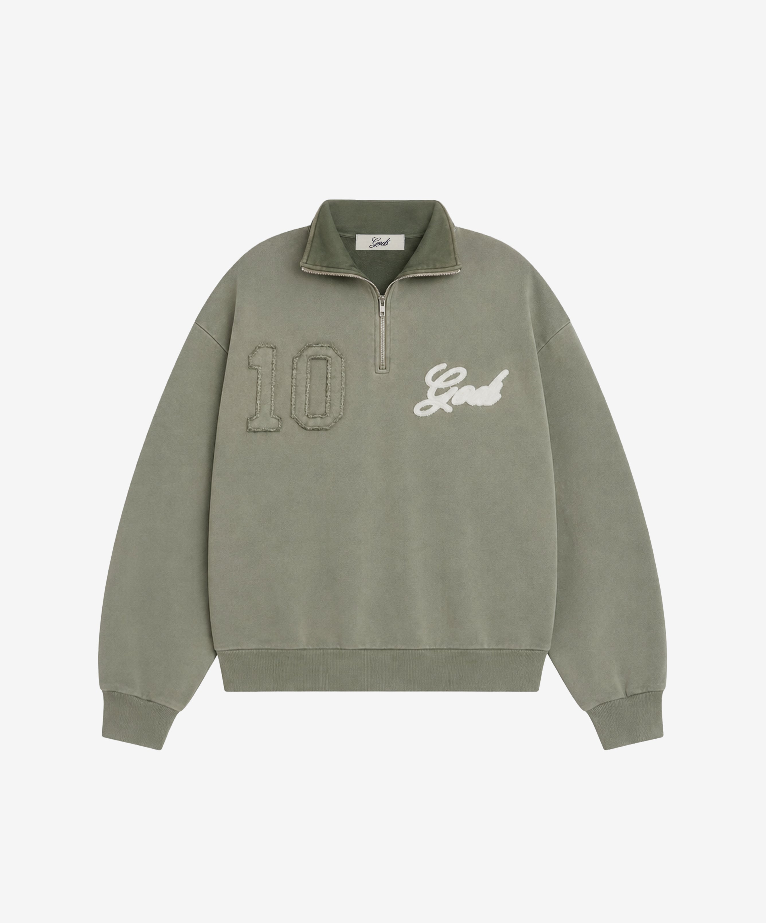 10 Half Zip Green