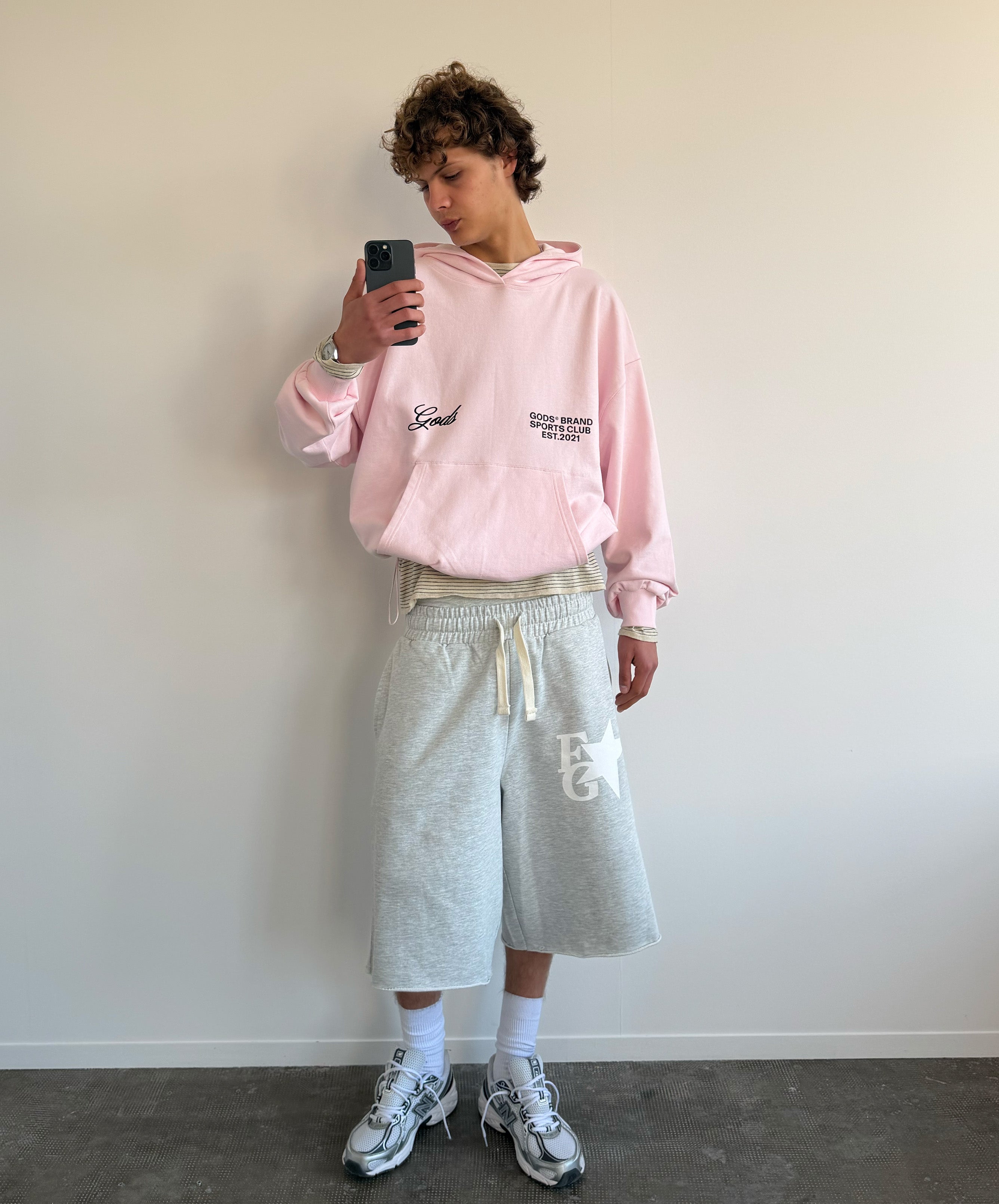 Gods® Brand Sports Club Hoodie Rose