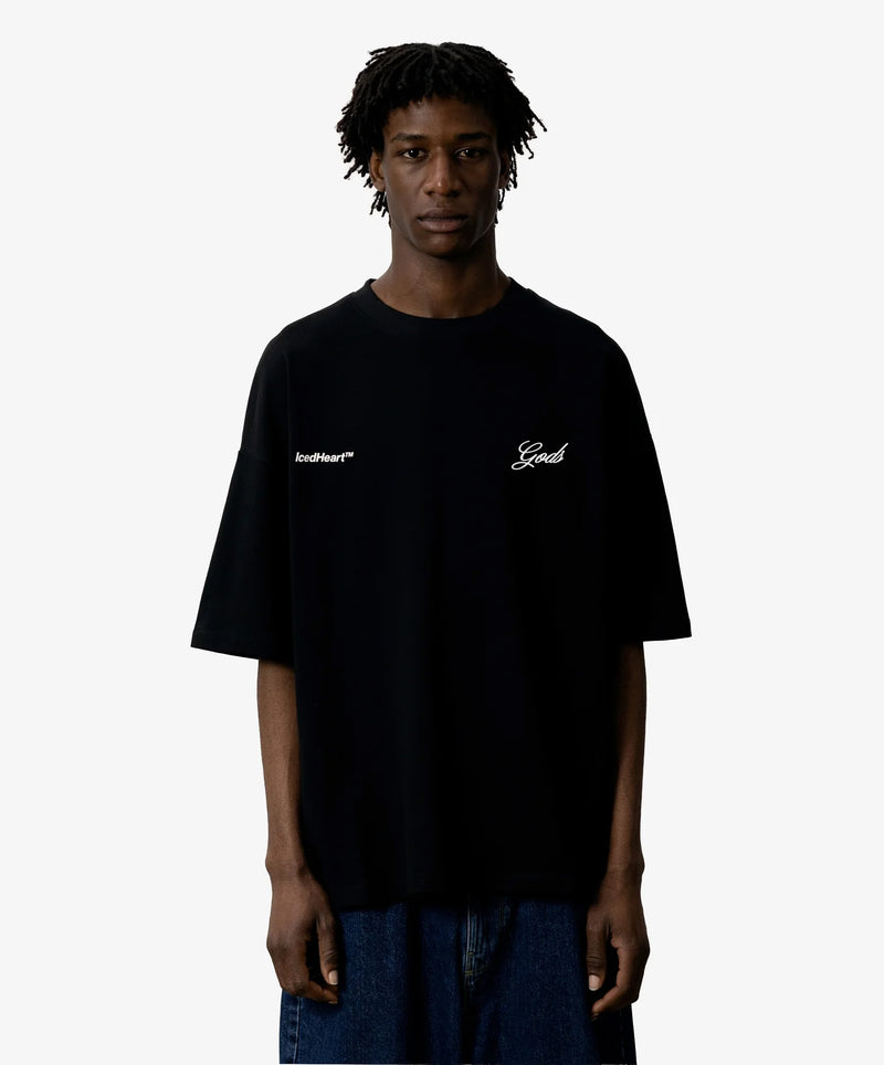 Iced Heart Tee Black