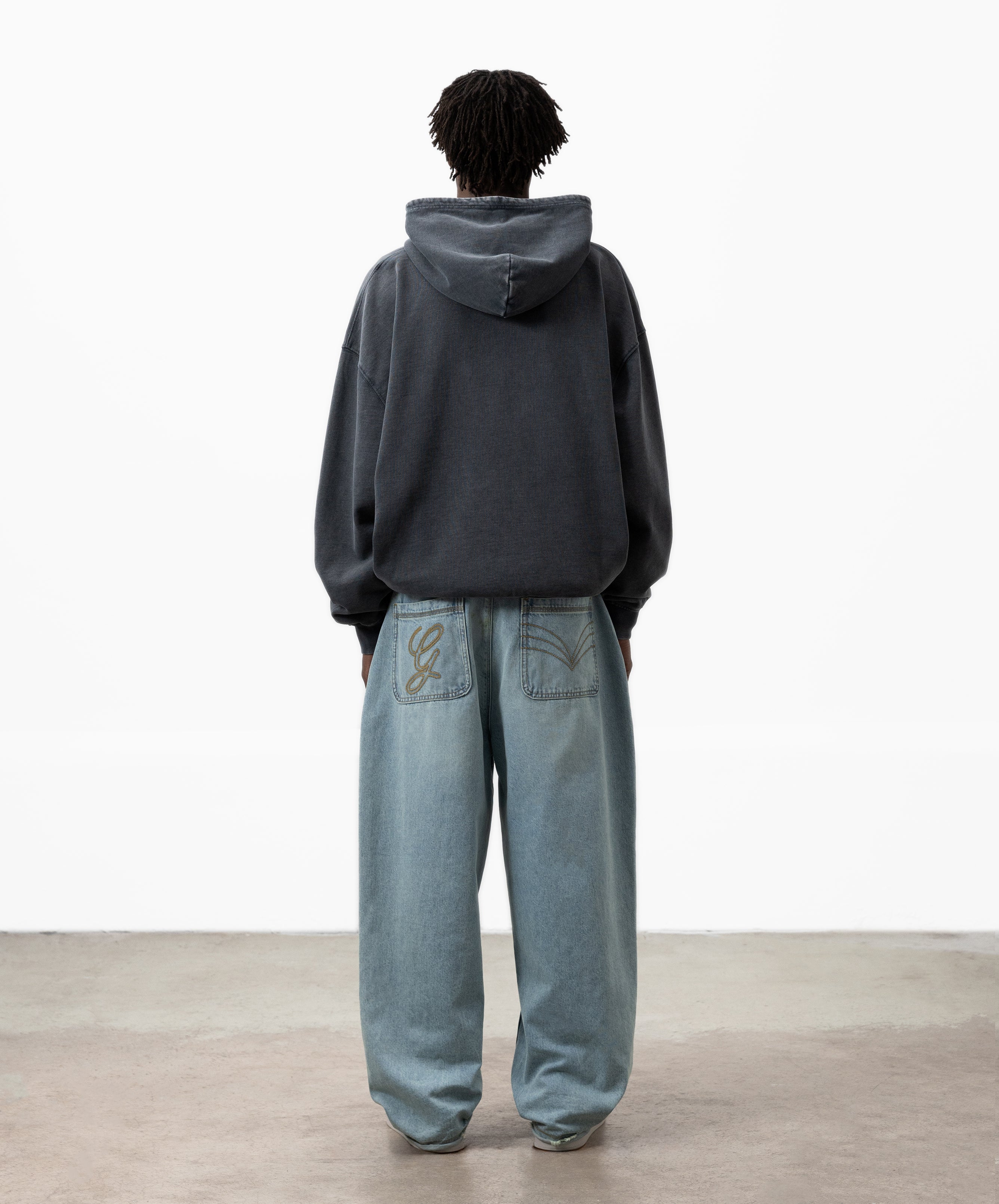 Gods Sunfaded Zipper Dark Grey