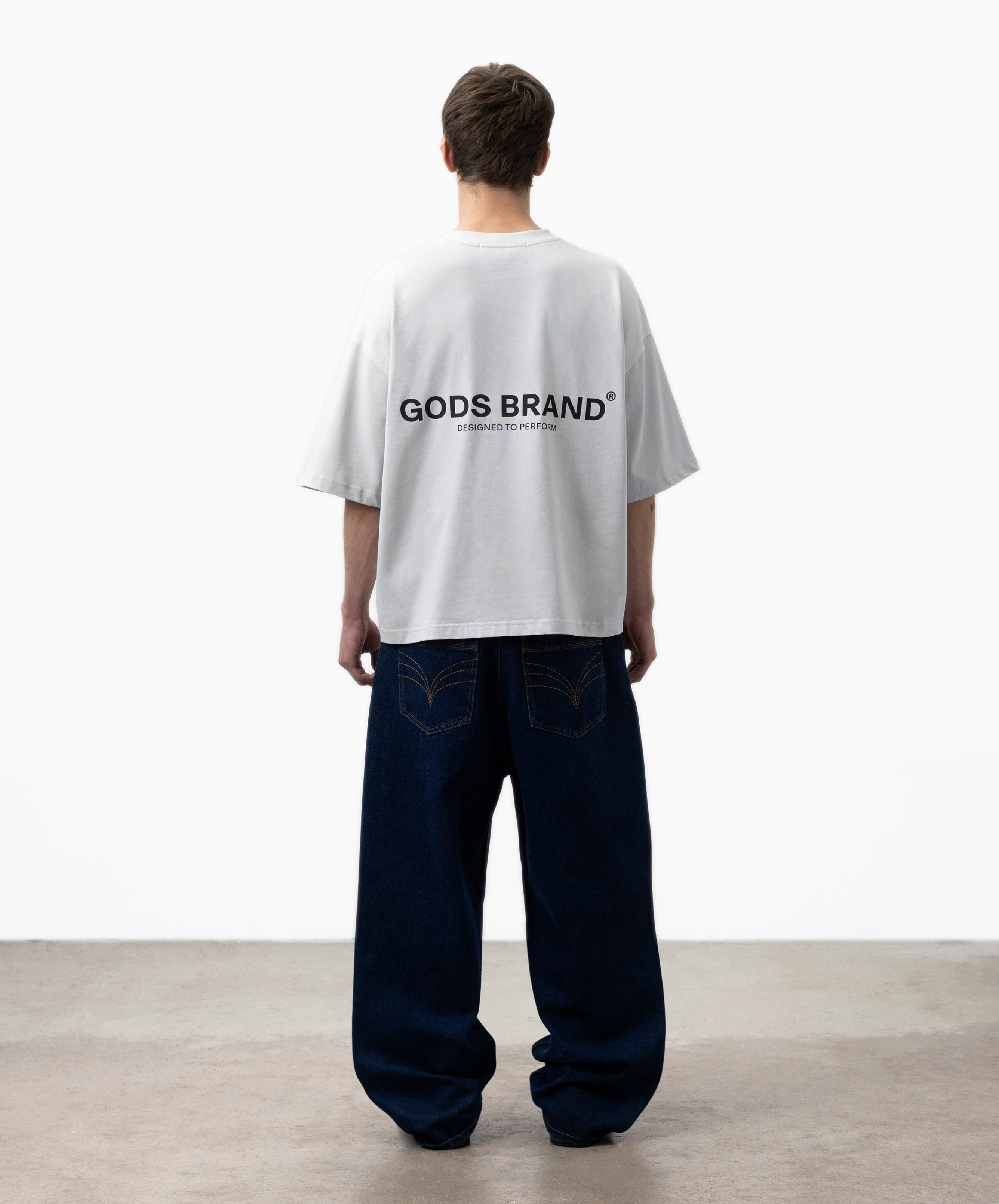 Performance Boxy Tee Light Grey
