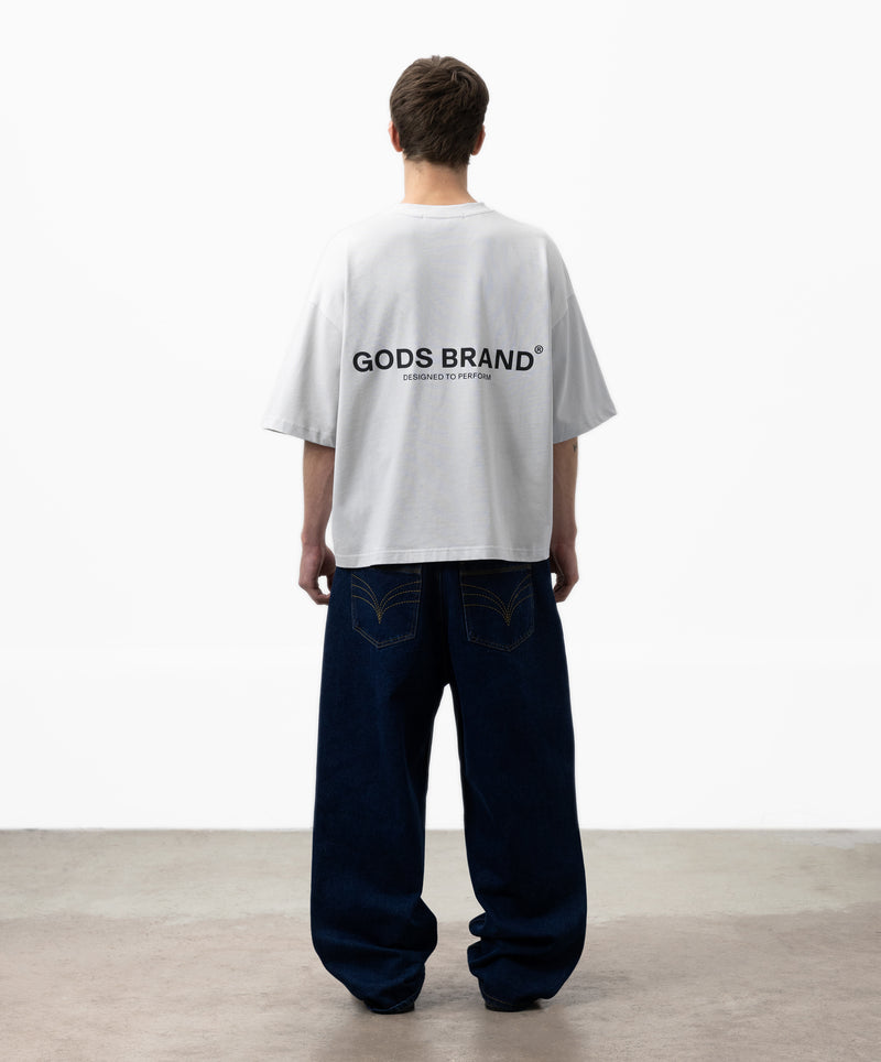 Performance Boxy Tee Light Grey