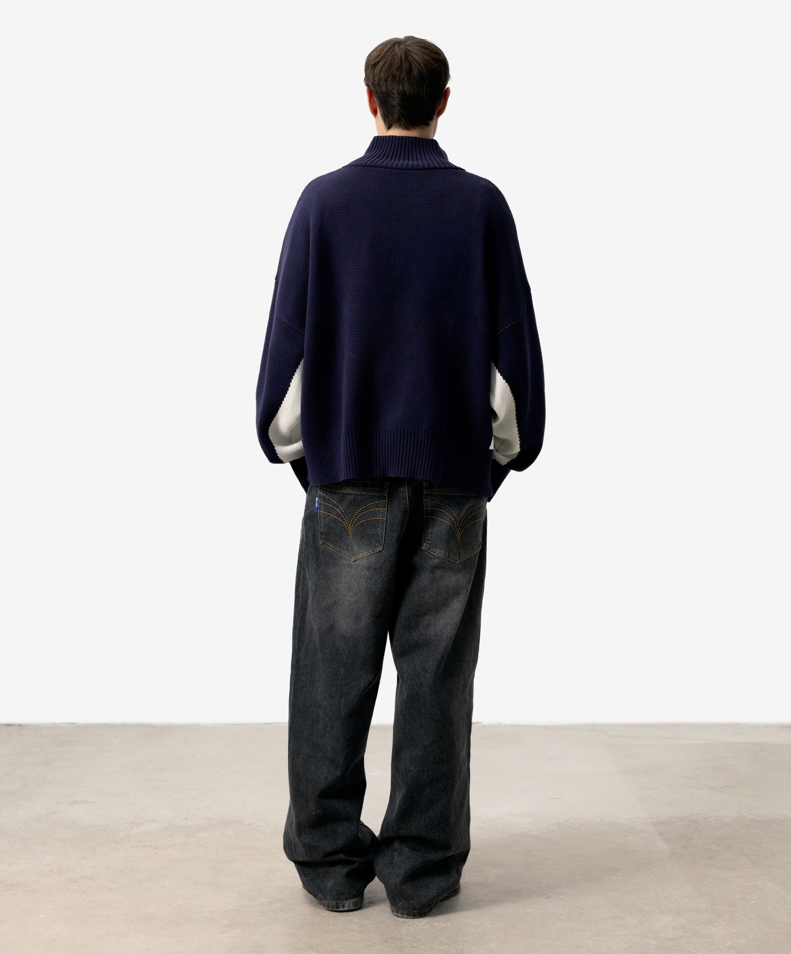 Gods FC Knitted Zipper Navy