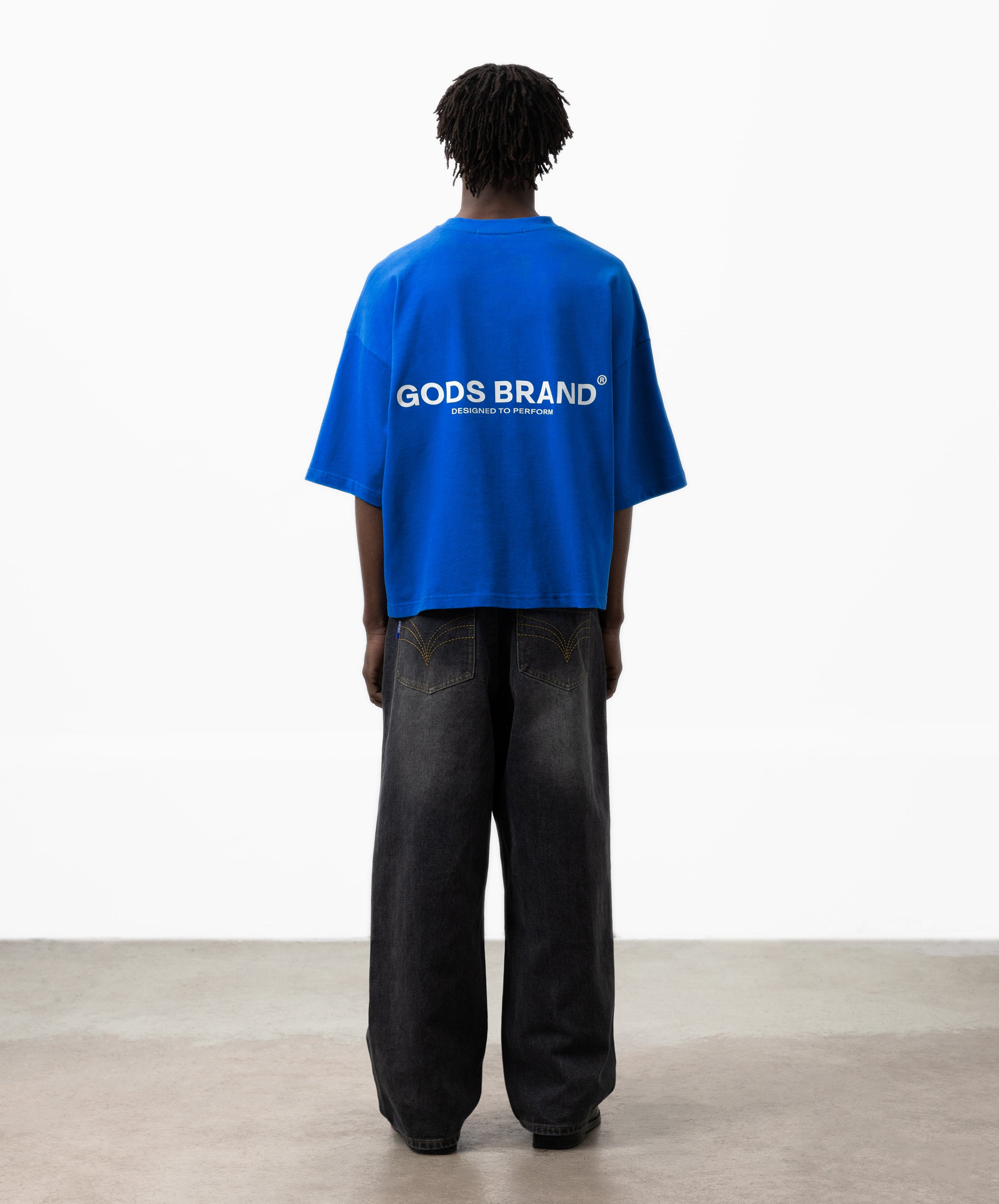Performance Boxy Tee Blue