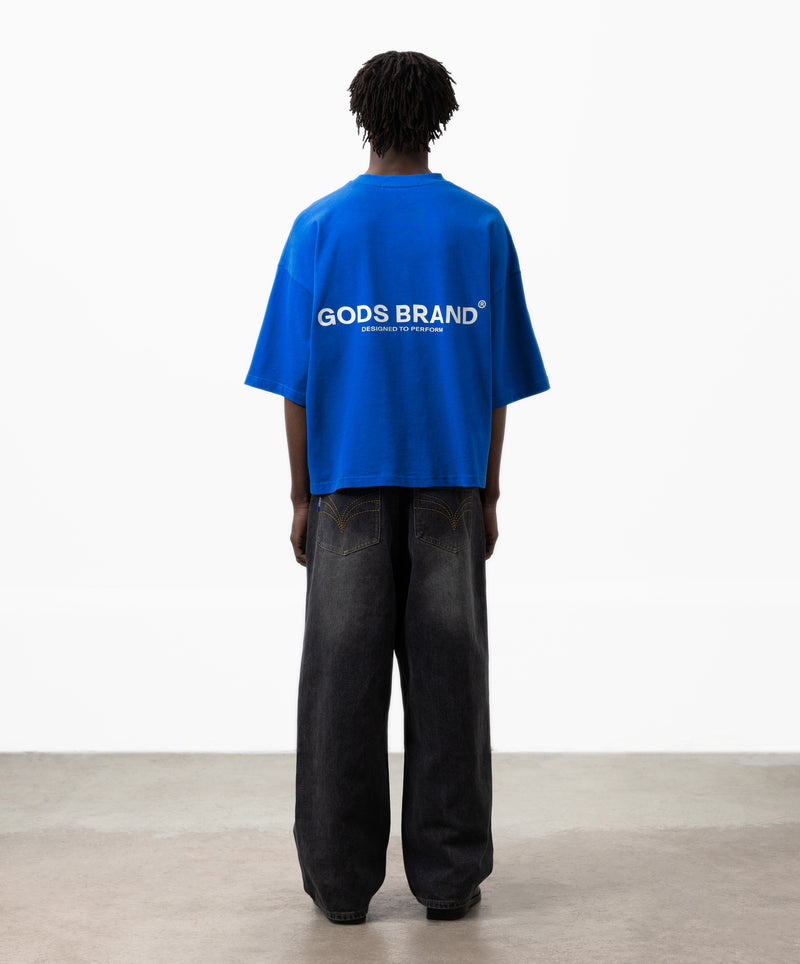Performance Boxy Tee Blue