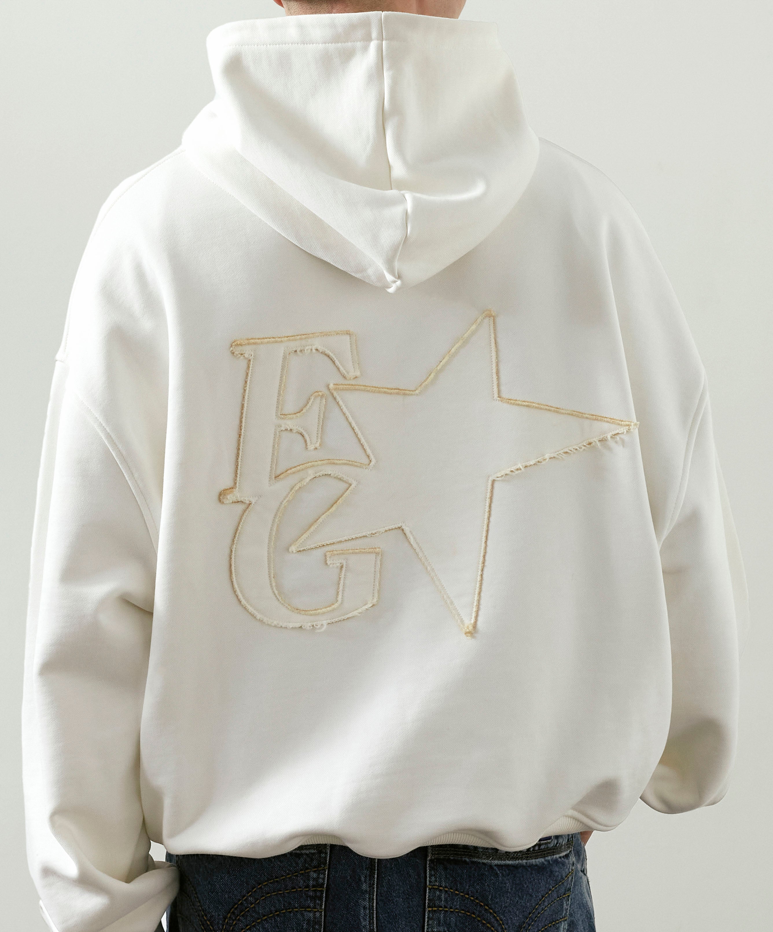 Star Hoodie Cream