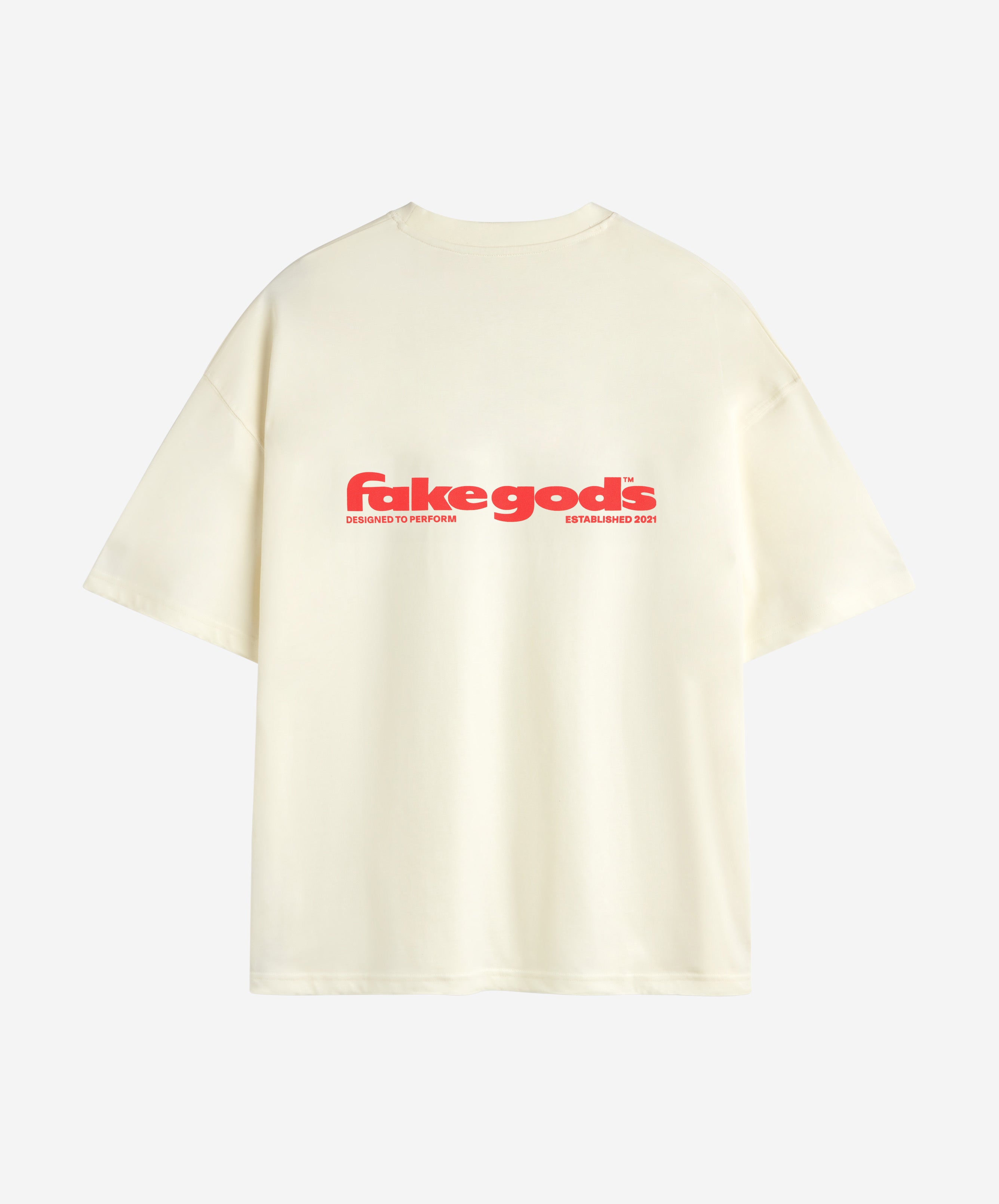 Back To Basics Tee Cream-Red
