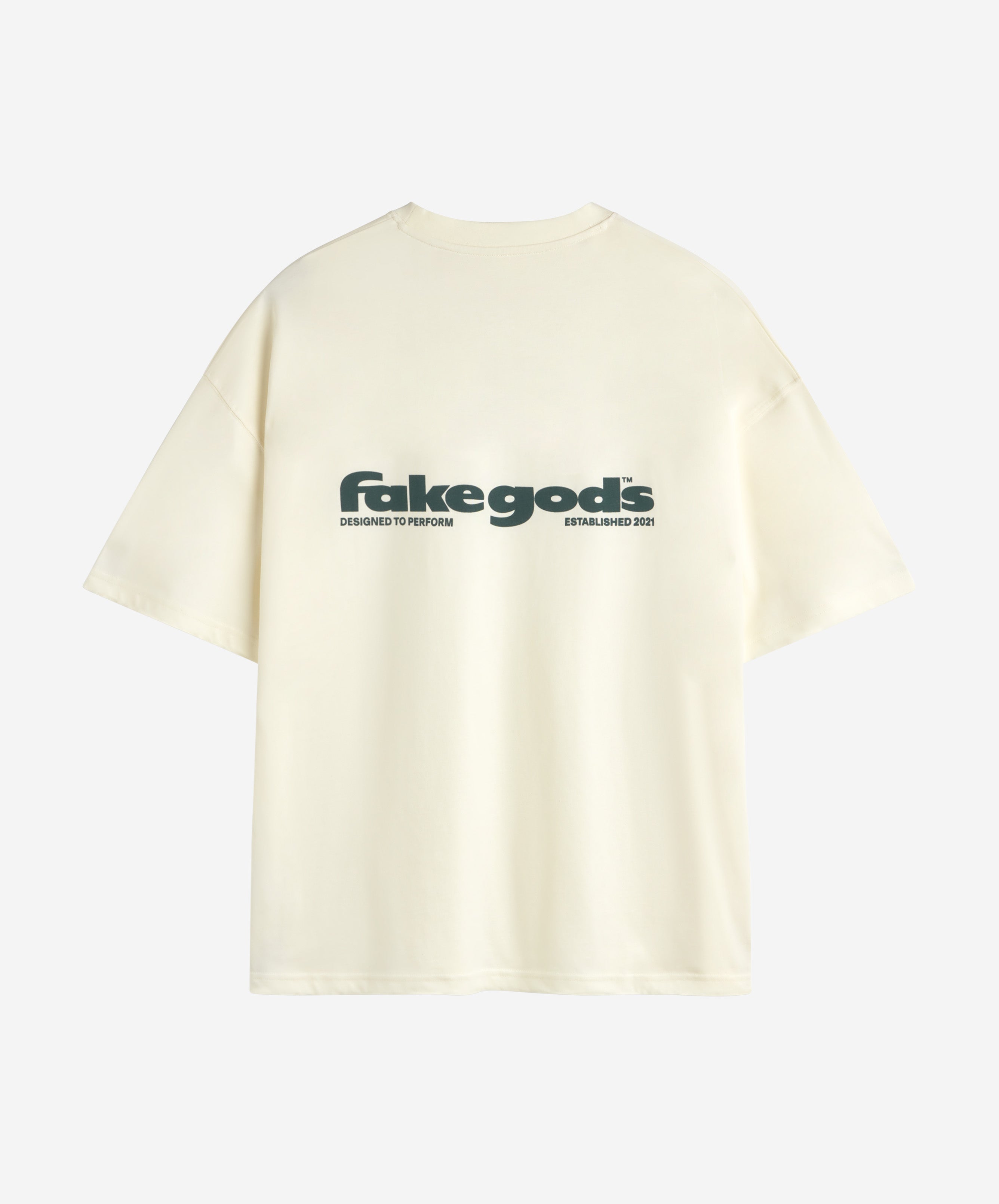 Back To Basics Tee Cream-Green