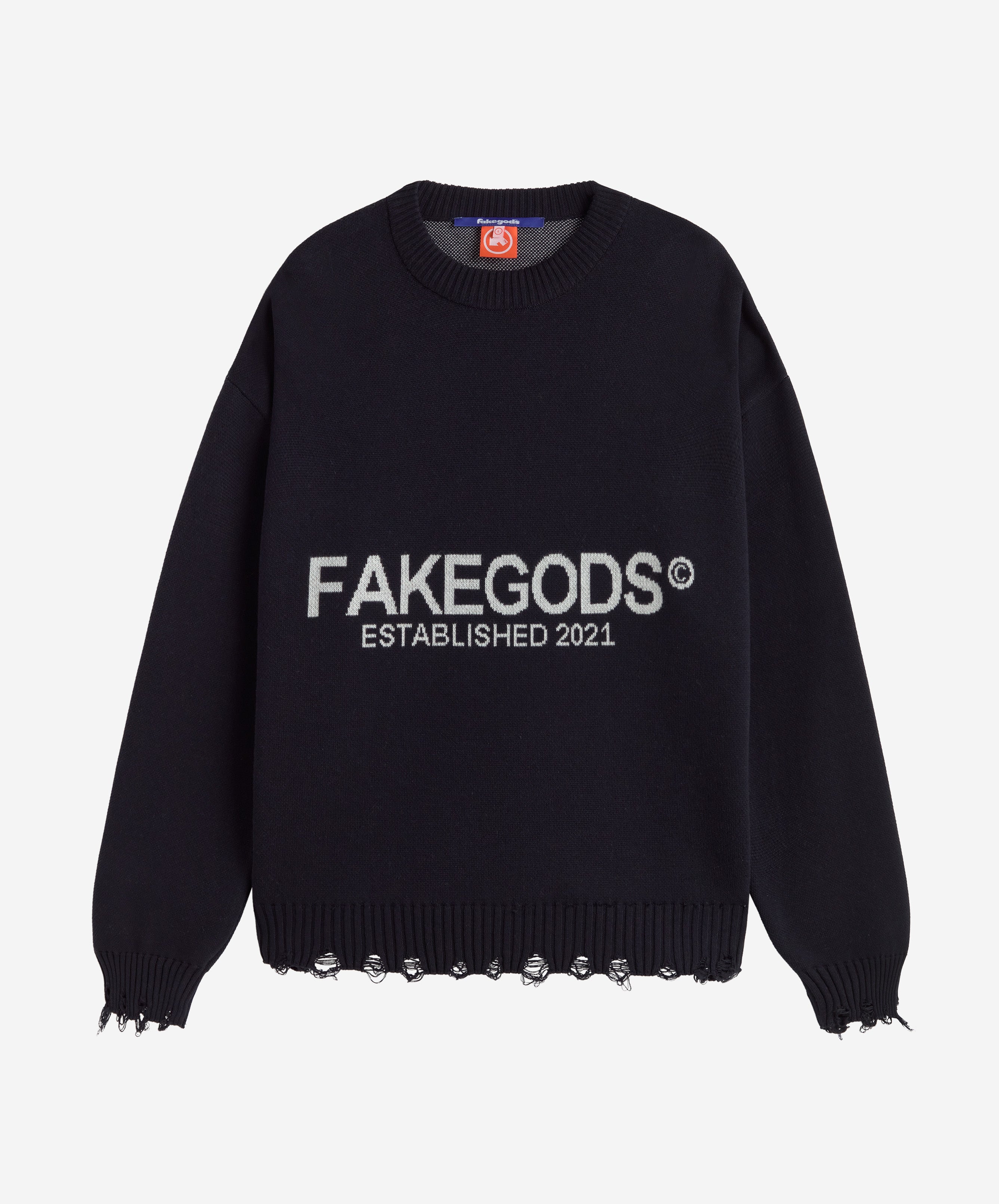 Big Stage Knitted Sweater Black