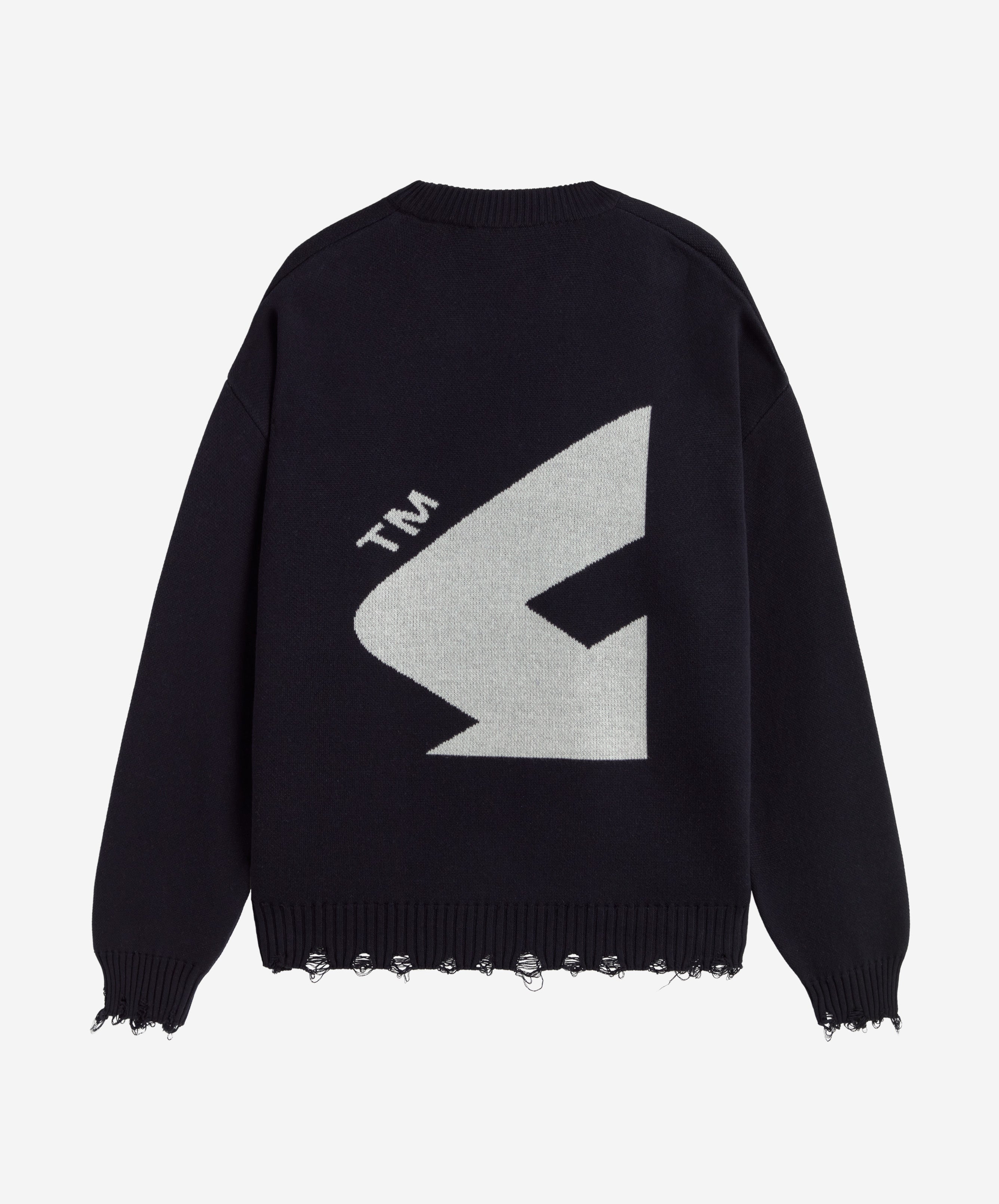 Big Stage Knitted Sweater Black