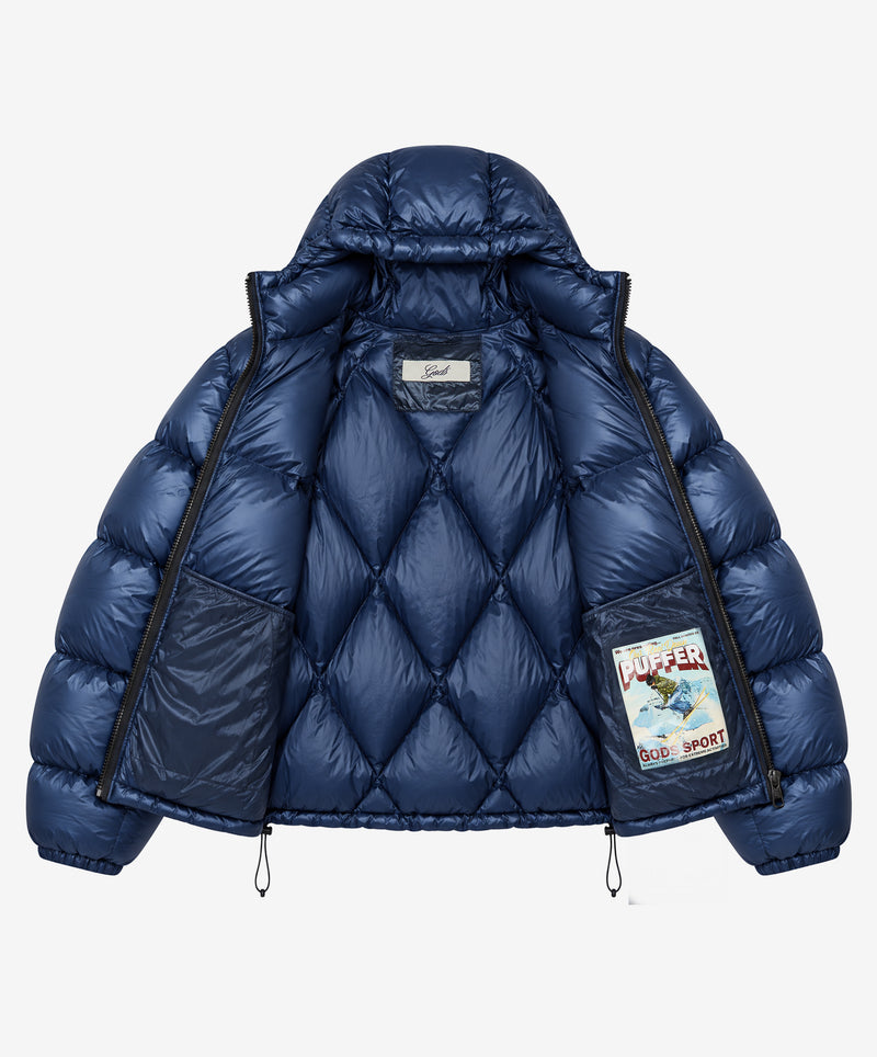 Real Down Puffer Blue