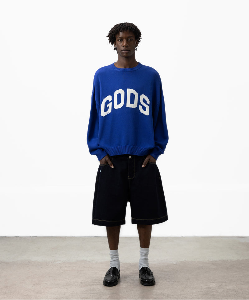 Gods Knitted Sweater Blue