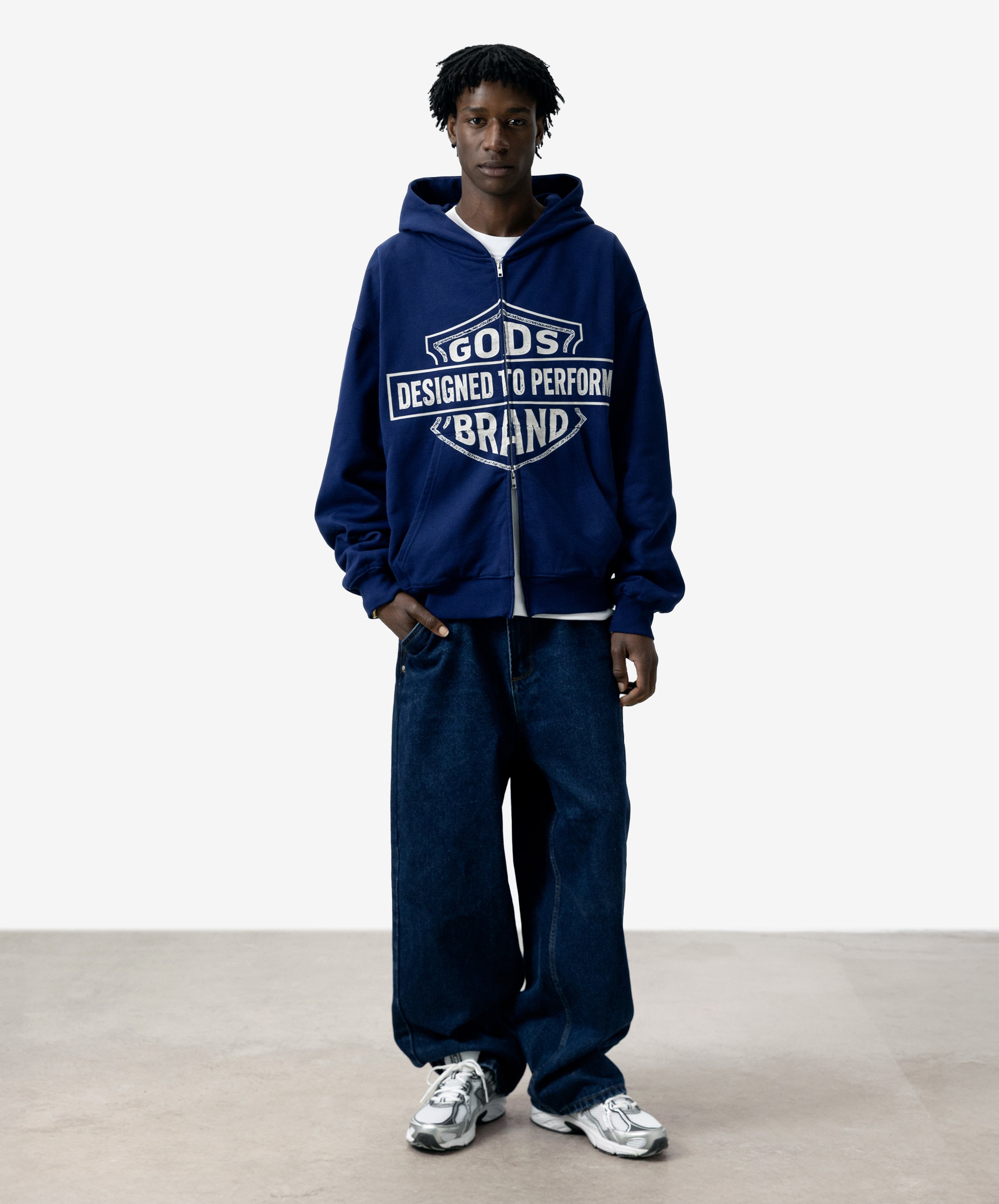 Designed To Perform Zipper Navy