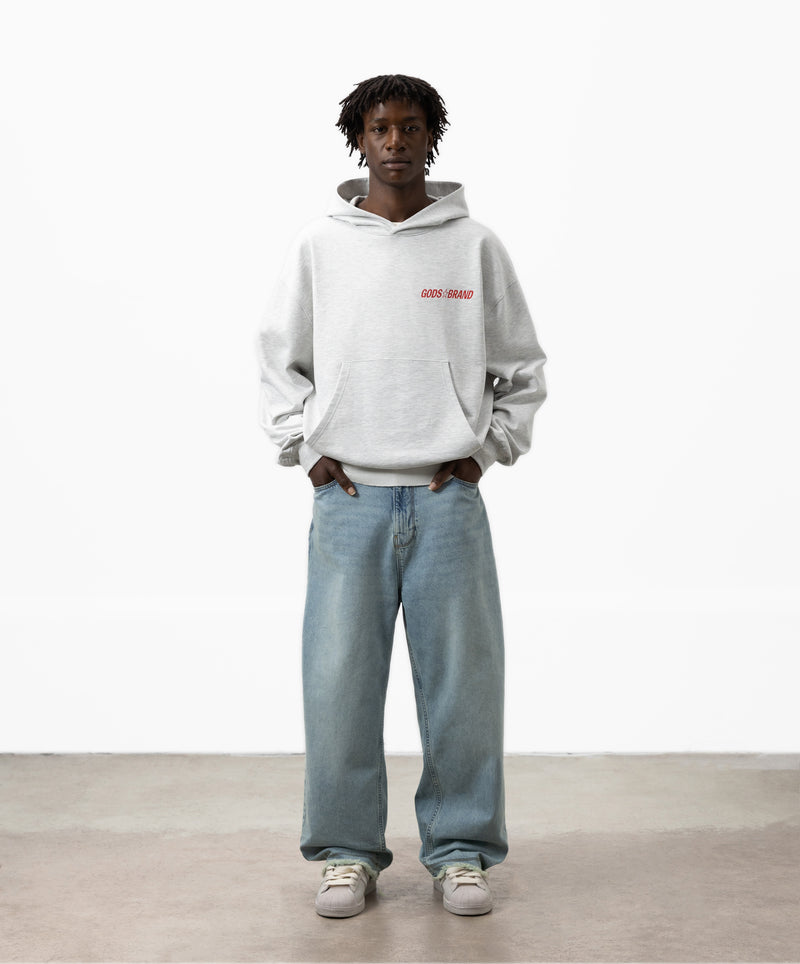 Sportscar Hoodie Grey Melange