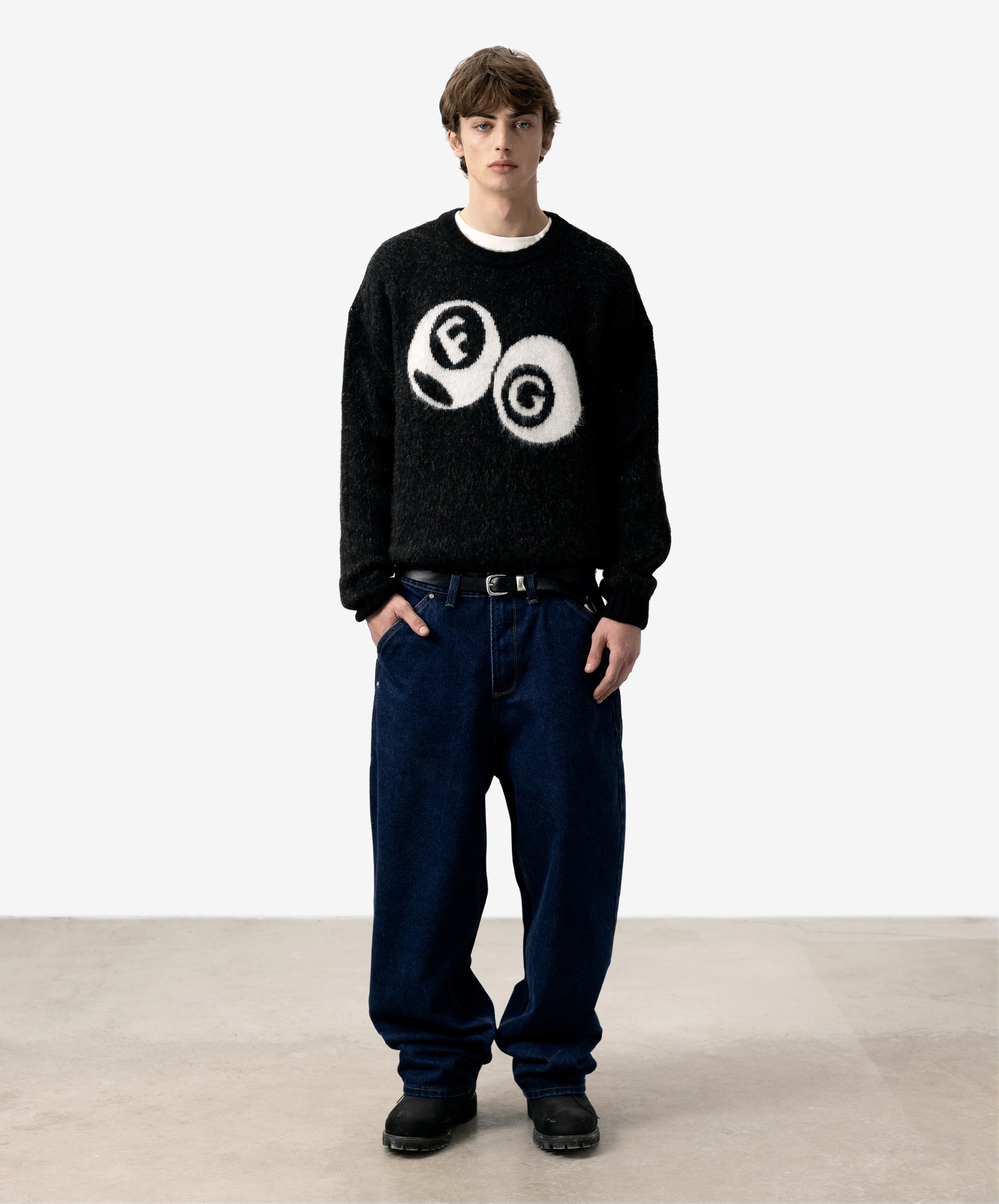 Billiard Knitted Sweater Black
