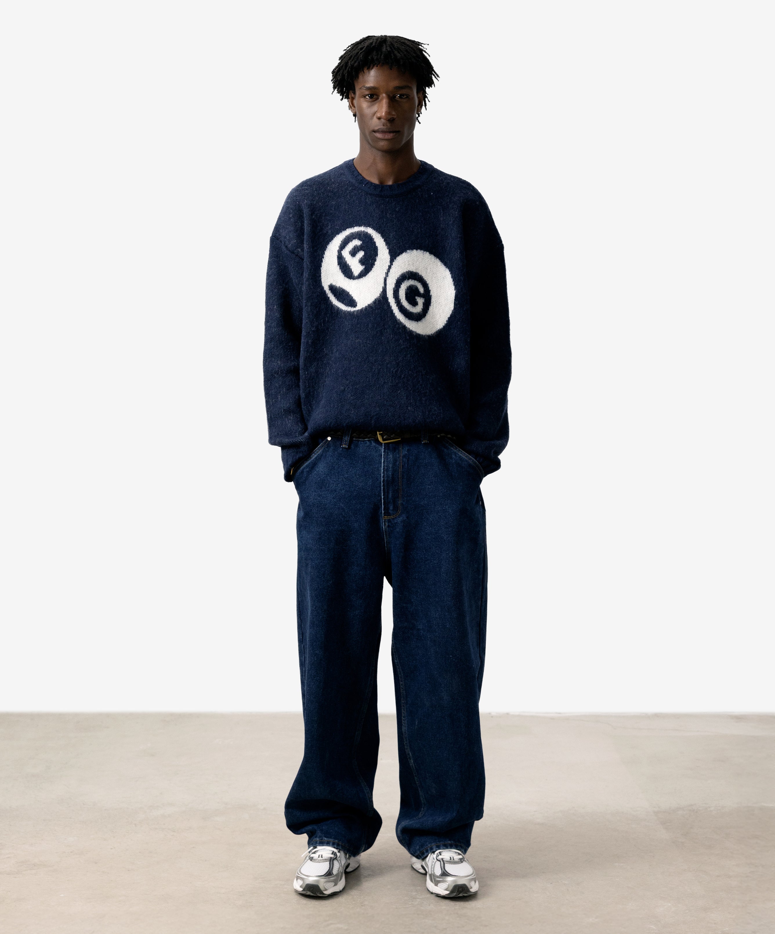 Billiard Knitted Sweater Navy