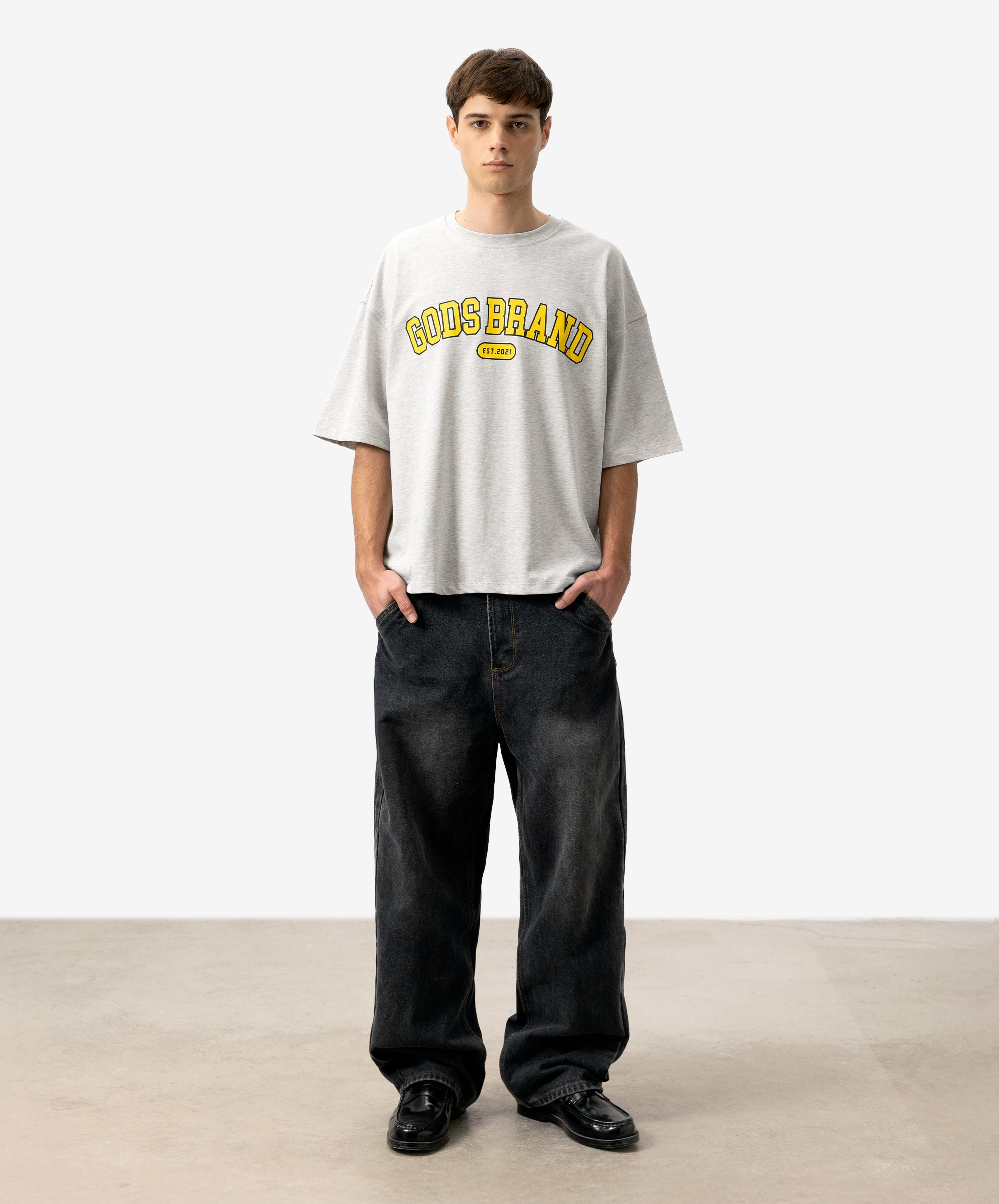 Godsbrand Boxy Tee Light Grey